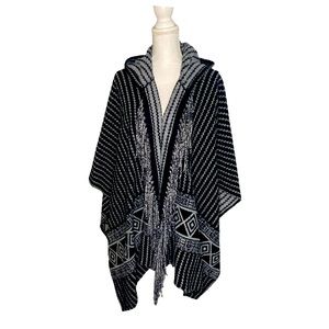 Topshop Poncho with hood
